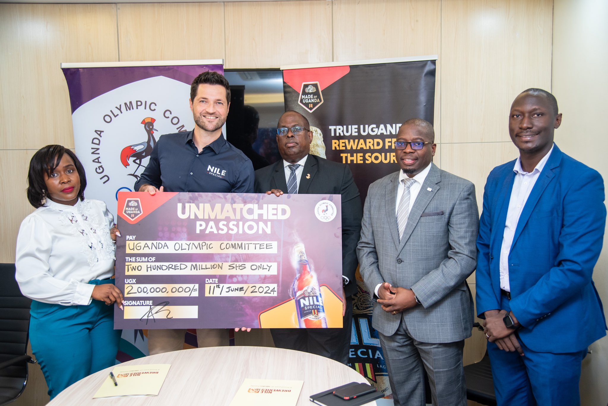 Road to Paris 2024 Olympics: Nile Breweries Limited offers Ug.Shs 200M to team Uganda