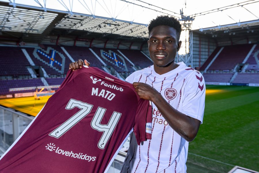 Rogers Mato named Hearts FC player of the month