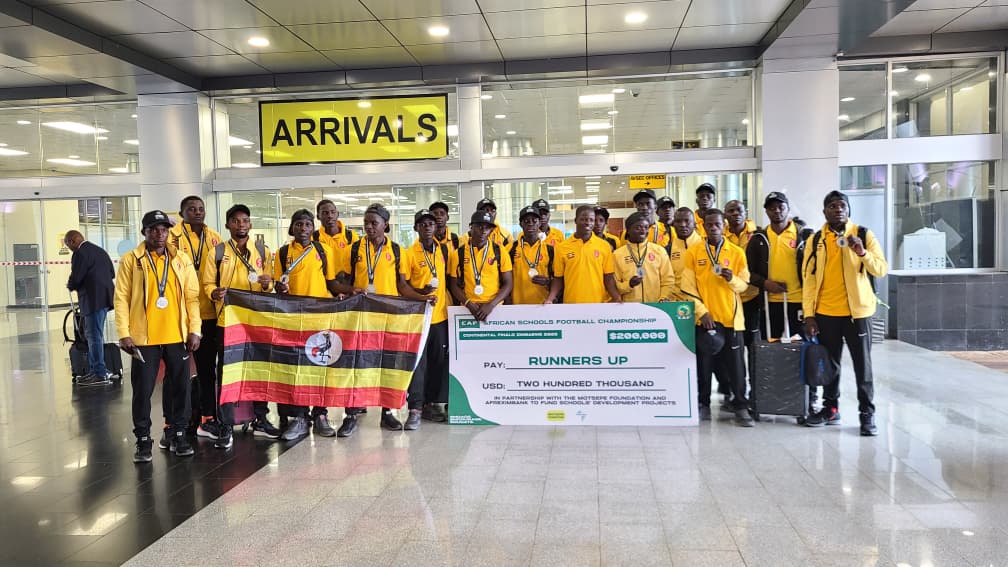 St Mary’s Kitende team returns from 2026 CAF African Schools Football Championship with important lessons