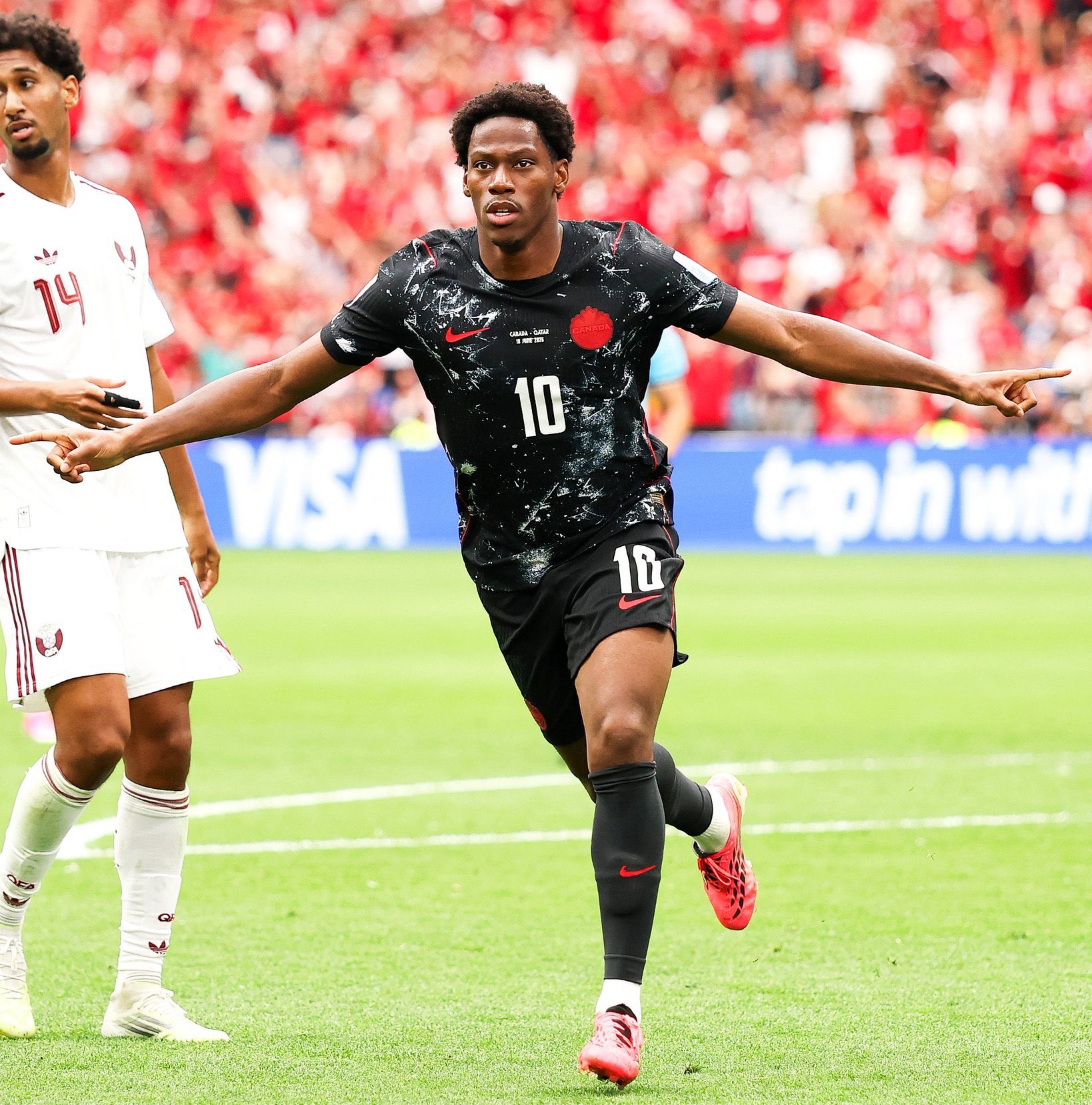Jonathan strikes hat trick as Canada whips 9-man Qatar to go top of Group B | 2026 FIFA World Cup