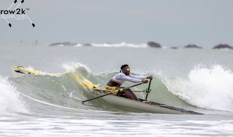 Namunyu battles waves to put Uganda on Beach Rowing map